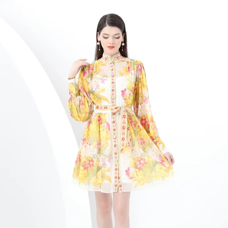 Italian vacation print dress ED203 images